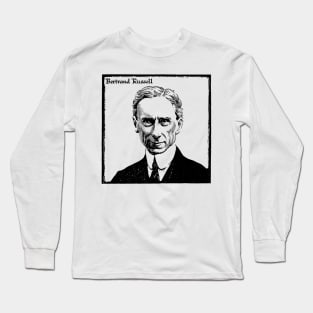 Bertrand Russell Portrait Long Sleeve T-Shirt